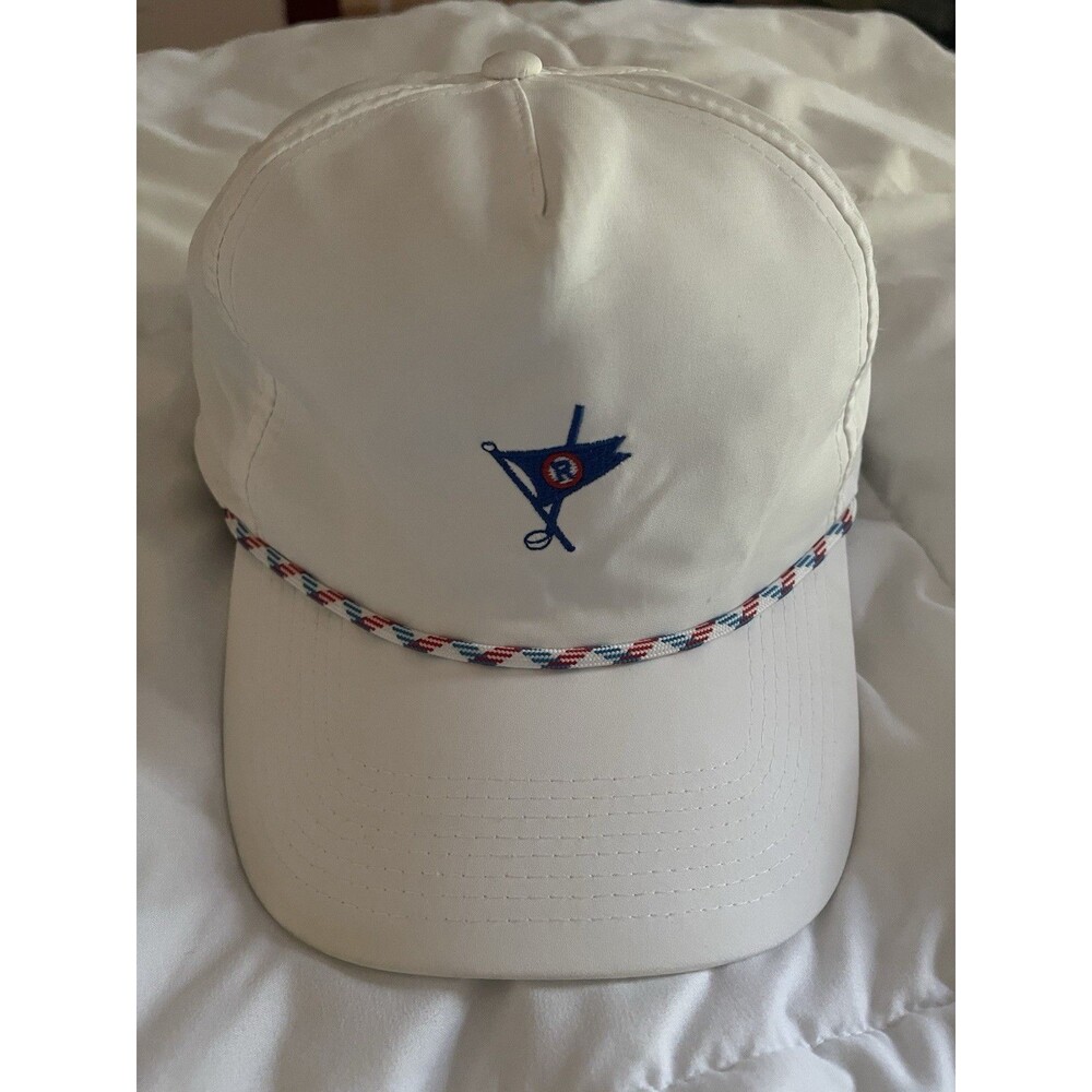 Vintage Ocean Reef Club Golf Hat Imperial White Rope Cap Key Largo FL R Logo